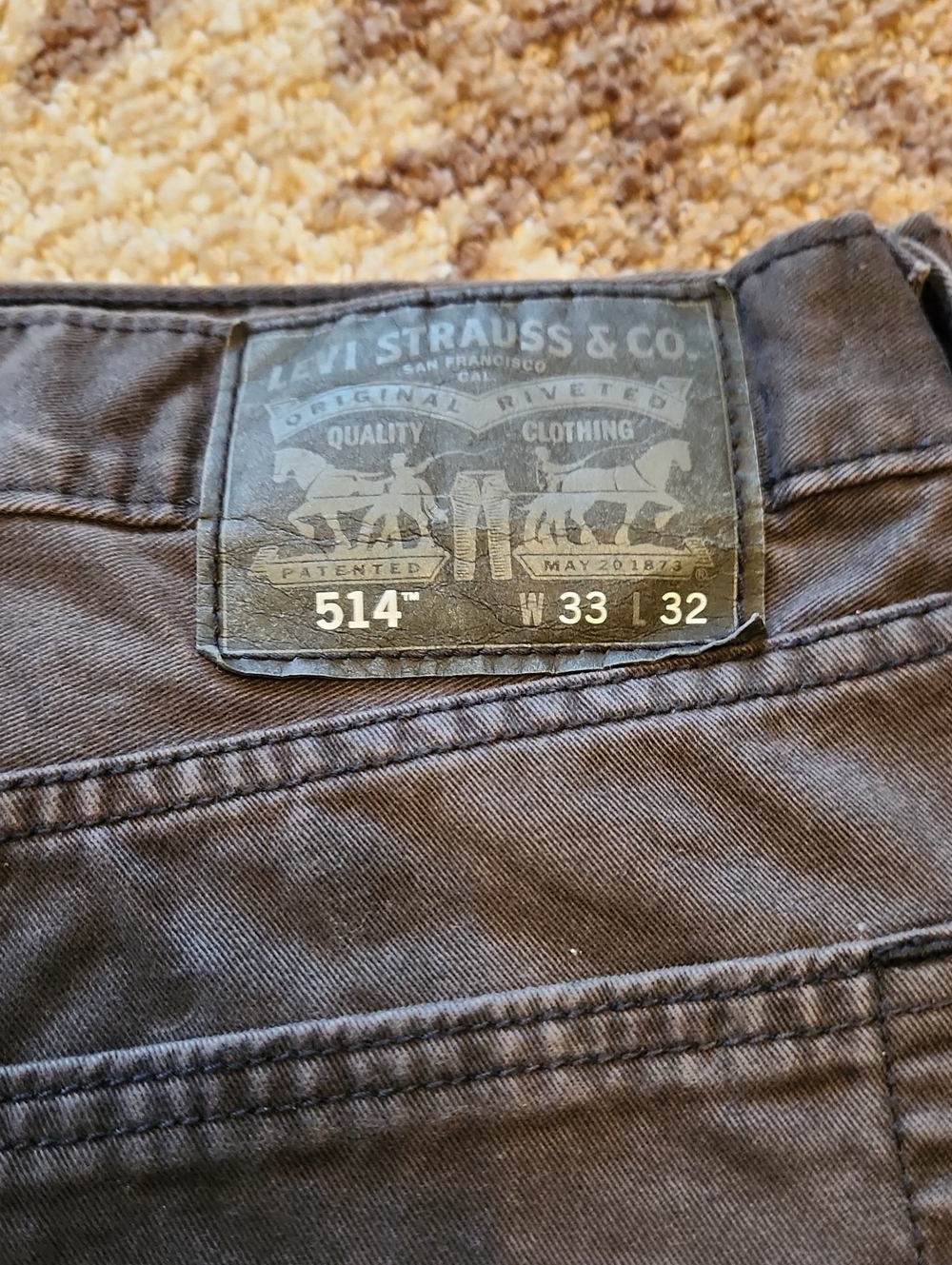 Levi's 514 Slim Straight Jeans - Charcoal Black